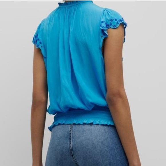 ‼️💥PRICE DROP ☄️NWT RAMY BROOK Blue Women's Top Size XS - Picture 2 of 8